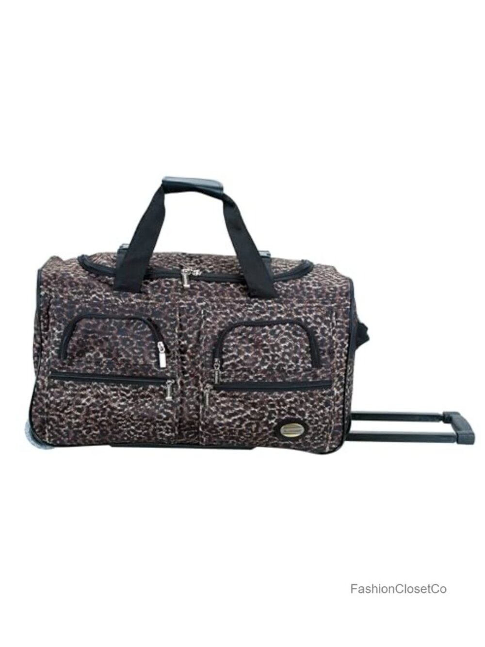 Rolling Duffel Bag with Wheels, Water Resistant, 22 Inch